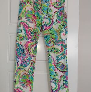Lilly Pulitzer Kelly Pants Toucan Play 8 EUC